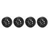 4PCS 1/10 Drift Car Tires Hard Tyre for TT02, RC Rubber Tires and Wheels Set, On Road Drifting Car with 12mm Hex Coupler, Durable Hard Rubber for Stable and Flexible Driving view 2