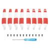 16 PCS Lightweight Quick Release Propeller for Drone 8 Compatible with 3 Drone Accessories Screw Wing(8pcs Red-White) view 1