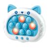 3rd Generation Fast Push Game Quick Push Game - Cute Animals Bubble Stress Relief Toy, Trendy Fidget Game for Kids (1PC-Blue) view 1
