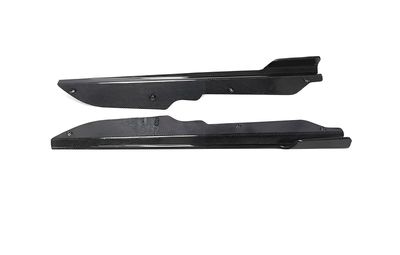 2Pcs Side Skirt Extension Lip Splitters Winglet for Chevrolet Corvette C8 2020-2021 Carbon Fiber FRP Car Side Skirts Spoiler(Carbon Fiber Look)