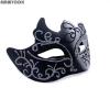 AMWYODK Suitable for couple masquerade ball, Venetian mask, Halloween, carnival, party, ball, club costume mask. (Silver) view 3