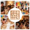 Stacking Games for Kids  Wooden 18x18x1.7cm | Building Block Stacking Board Game, Educational Wooden Fun Animal Board Game, Large Blocks to Develop Focus and Hand-Eye Coordination for Children view 3
