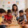 Stacking Games for Kids  Wooden 18x18x1.7cm | Building Block Stacking Board Game, Educational Wooden Fun Animal Board Game, Large Blocks to Develop Focus and Hand-Eye Coordination for Children view 4