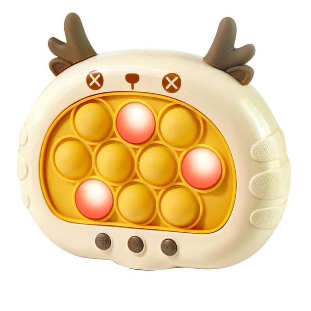 3rd Generation Fast Push Game Quick Push Game - Cute Animals Bubble Stress Relief Toy, Trendy Fidget Game for Kids (1PC-Yellow)