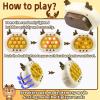 3rd Generation Fast Push Game Quick Push Game - Cute Animals Bubble Stress Relief Toy, Trendy Fidget Game for Kids (1PC-Yellow) view 2
