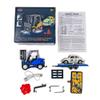 1:64 Scale Remote Control Forklift with Trailer, 2.4G Three-Speed Alloy RC Forklift Crane Set with Lights and Sound, Adult Collectible Construction Vehicle Model HG4-244 view 1