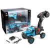 1:18 Scale RC Rock Crawler, 2.4GHz 4WD High Torque Remote Control Off-Road Truck with LED Lights, 7.4V Rechargeable All-Terrain Climbing Vehicle for Adult Hobbyists view 1