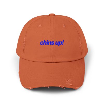Chins Up! Sport Motto Uplifting Team Burnt Orange