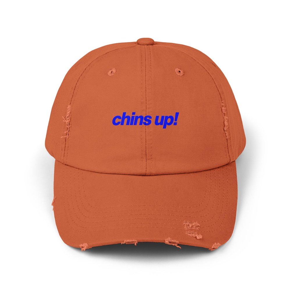 Chins Up! Sport Motto Uplifting Team Burnt Orange