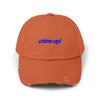 Chins Up! Sport Motto Uplifting Team Burnt Orange view 1