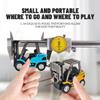 1:64 Scale Remote Control Forklift with Trailer, 2.4G Three-Speed Alloy RC Forklift Crane Set with Lights and Sound, Adult Collectible Construction Vehicle Model HG4-244 view 2