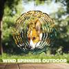 10-Inch Metal Wind Spinner Corgi with Yellow Osmanthus 3D Dog Wind Spinner, Unique Metal Hanging Kinetic Wind Sculpture Ornament Gifts for Pet Lovers Yard Art Garden Patio Lawn Indoor Outdoor Decor view 4