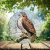 10-Inch Metal Wind Spinner Red-Tailed Hawk 3D Raptor Wind Spinner, Unique Metal Hanging Kinetic Wind Sculpture Ornament Gift for Bird Lovers Yard Art Garden Patio Lawn Indoor Outdoor Decor (2) view 2