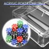 GHAYSDLK 10pcs Professional Acrylic Poker Chips 100 chip Trays (Without) view 3