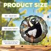 10-Inch Metal Wind Spinner Ruffed Lemur 3D Wildlife Wind Spinner, Unique Metal Hanging Kinetic Wind Sculpture Ornament Gifts for Animal Lovers Yard Art Garden Patio Lawn Indoor Outdoor Decor view 3