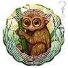 10-Inch Metal Wind Spinner Tarsier on Bamboo Stalk 3D Wildlife Wind Spinner, Unique Metal Hanging Kinetic Wind Sculpture Ornament Gifts for Animal Lovers Yard Garden Patio Lawn Indoor Outdoor Decor view 1