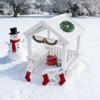 Anveffeg Large Outdoor Wooden Playhouse for Kids Ages 2-8 Waterproof White Playhouse with Built-in Bench & Door 52" x44 Backyard Play House for Toddlers Children view 2