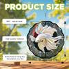 10-Inch Metal Wind Spinner White Betta Fish 3D Fish Wind Spinner, Unique Metal Hanging Kinetic Wind Sculpture Ornament Yard Art Garden Patio Lawn Indoor Outdoor Decor view 3