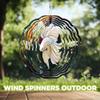 10-Inch Metal Wind Spinner White Betta Fish 3D Fish Wind Spinner, Unique Metal Hanging Kinetic Wind Sculpture Ornament Yard Art Garden Patio Lawn Indoor Outdoor Decor view 4