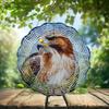 10-Inch Metal Wind Spinner Red-Tailed Hawk 3D Raptor Wind Spinner, Unique Metal Hanging Kinetic Wind Sculpture Ornament Gift for Bird Lovers Yard Art Garden Patio Lawn Indoor Outdoor Decor (1) view 2