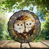 10-Inch Metal Wind Spinner Two Kittens in Tree Nook 3D Pet Wind Spinner, Unique Metal Hanging Kinetic Wind Sculpture Ornament Gifts for Pet Lovers Yard Art Garden Patio Lawn Indoor Outdoor Decor view 2
