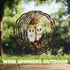 10-Inch Metal Wind Spinner Two Kittens in Tree Nook 3D Pet Wind Spinner, Unique Metal Hanging Kinetic Wind Sculpture Ornament Gifts for Pet Lovers Yard Art Garden Patio Lawn Indoor Outdoor Decor view 4