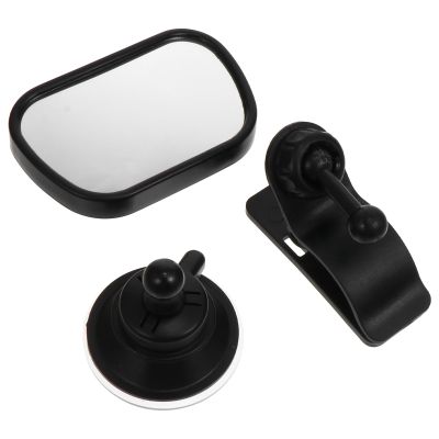 NESTINGHO Rear View Mirror and Observation Rearview for Car Interior, Black Adjustable Backseat Observation Mirror for Safety in Vehicle