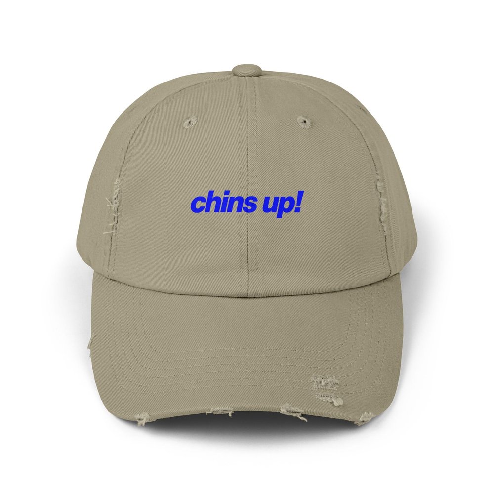 Chins Up! Sport Motto Uplifting Team Light Olive