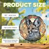10-Inch Metal Wind Spinner Gray Large-Eared Fox 3D Wildlife Wind Spinner, Unique Metal Hanging Kinetic Wind Sculpture Ornament Gifts for Animal Lovers Yard Art Garden Patio Lawn Indoor Outdoor Decor view 3