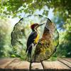 10-Inch Metal Wind Spinner Woodpecker 3D Bird Wind Spinner, Unique Metal Hanging Kinetic Wind Sculpture Ornament Gift for Bird Lovers Yard Art Garden Patio Lawn Indoor Outdoor Decor view 2