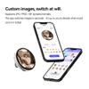 NIKKO Dynamic Electronic Badge | Digital Brooch for Cosplay & Events | 1.8" IPS Touchscreen Smart Wearable | Programmable GIF/Video Display | Bluetooth 5.4 App Control view 2