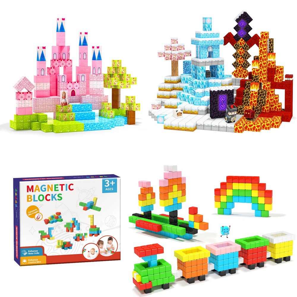 Hiwawind 184 pcs Magnet Blocks Building Toys