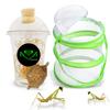 USMANTIS Praying Mantis Egg CasesT Sinensis (One Egg Case) Comes with Habitat Cup & Mesh Habitat Cage for Indoor & Outdoor Hatching & STEM Projects, Live Mantis Eggs Ootheca Producing 50200 Nymphs view 1