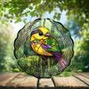 10-Inch Metal Wind Spinner Lorikeet 3D Bushtit Bird Wind Spinner, Unique Metal Hanging Kinetic Wind Sculpture Ornament Gift for Bird Lovers Yard Art Garden Patio Lawn Indoor Outdoor Decor view 2