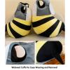 Asixxsix Bee Costume, Wearable Funny Bee Outfit Accessories Set with Removable Cotton Filling and Washable Cover, for Cosplay Dress Up Apparel and Home Decor (Youth Over 160cm 48.5kg) view 2