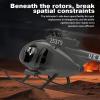YGWXYYZJ F119S MD500 6-Axis Gyroscope RC Helicopter with Flybarless Rotor Head, 6G/3D Switchable Modes Openable Cockpit - Remote Control Helicopter RTF for Beginner & Adults(Red,with Camera) view 3