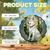 10-Inch Metal Wind Spinner White German Shepherd in Forest 3D Dog Wind Spinner, Unique Metal Hanging Kinetic Wind Sculpture Ornament Gift For Pet Lovers Yard Art Garden Patio Lawn Indoor Outdoor Decor view 3