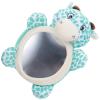 ANDRESLAD Adjustable Rear Seat Mirror and Wide Angle Safety Mirror for Back Seat Shatterproof with Green Animal Pattern for Travel view 1