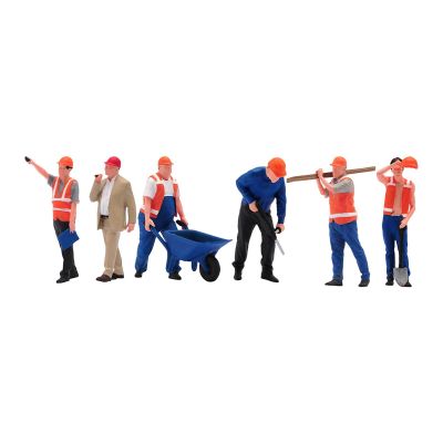 JISADER Miniature Figures Model 1/64 Scale,Simulation Construction Building Workers Mini Diorama Figure for Miniature Scene Layout, Style A