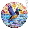 10-Inch Metal Wind Spinner Mallard Taking Flight 3D Duck Wind Spinner, Unique Metal Hanging Kinetic Wind Sculpture Ornament Gifts for Animal Lovers Yard Art Garden Patio Lawn Indoor Outdoor Decor view 1