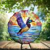 10-Inch Metal Wind Spinner Mallard Taking Flight 3D Duck Wind Spinner, Unique Metal Hanging Kinetic Wind Sculpture Ornament Gifts for Animal Lovers Yard Art Garden Patio Lawn Indoor Outdoor Decor view 2