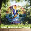10-Inch Metal Wind Spinner Mallard Taking Flight 3D Duck Wind Spinner, Unique Metal Hanging Kinetic Wind Sculpture Ornament Gifts for Animal Lovers Yard Art Garden Patio Lawn Indoor Outdoor Decor view 4