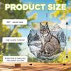 10-Inch Metal Wind Spinner Canadian Lynx 3D Wildlife Wind Spinner, Unique Metal Hanging Kinetic Wind Sculpture Ornament Gifts for Animal Lovers Yard Art Garden Patio Lawn Indoor Outdoor Decor view 3