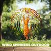 10-Inch Metal Wind Spinner Ginger Tabby Cat in Autumn 3D Pet Wind Spinner, Unique Metal Hanging Kinetic Wind Sculpture Ornament Gifts for Pet Lovers Yard Art Garden Patio Lawn Indoor Outdoor Decor view 4