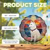 10-Inch Metal Wind Spinner White Shiba Inu in Sunset 3D Dog Wind Spinner, Unique Metal Hanging Kinetic Wind Sculpture Ornament Gift for Pet Lovers Yard Art Garden Patio Lawn Indoor Outdoor Decor (1) view 3