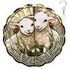 10-Inch Metal Wind Spinner Two Lambs Brother 3D Animal Wind Spinner, Unique Metal Hanging Kinetic Wind Sculpture Ornament Gifts for Women Yard Art Garden Patio Lawn Indoor Outdoor Decor view 1