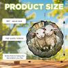10-Inch Metal Wind Spinner Two Lambs Brother 3D Animal Wind Spinner, Unique Metal Hanging Kinetic Wind Sculpture Ornament Gifts for Women Yard Art Garden Patio Lawn Indoor Outdoor Decor view 3