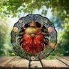 10-Inch Metal Wind Spinner Beetle in Gold and Red 3D Insect Wind Spinner, Unique Metal Hanging Kinetic Wind Sculpture Ornament Yard Art Garden Patio Lawn Indoor Outdoor Decor view 2