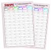 3Z Living Swipe Scorepads - 2 Official 25-Page Scorepads = 50 Score Sheets, Same as The Scorepad That Comes with Swipe Card Game Box view 1