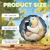 10-Inch Metal Wind Spinner Polar Bear Drinking Cola 3D Animal Wind Spinner, Unique Metal Hanging Kinetic Wind Sculpture Ornament Gifts for Women Yard Art Garden Patio Lawn Indoor Outdoor Decor view 3